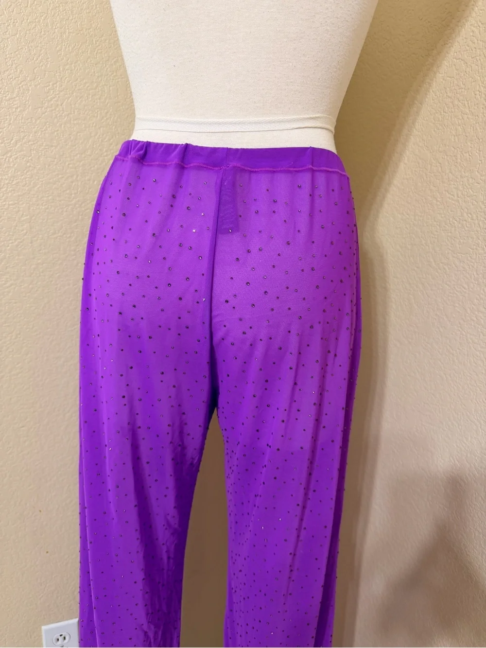 SKIMS Purple Sheer Mesh Lounge Pants